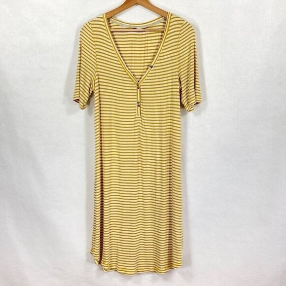 Anthropologie Oversized T-Shirt Dress Back To School Boho Coquette Flirty M - Picture 3 of 9